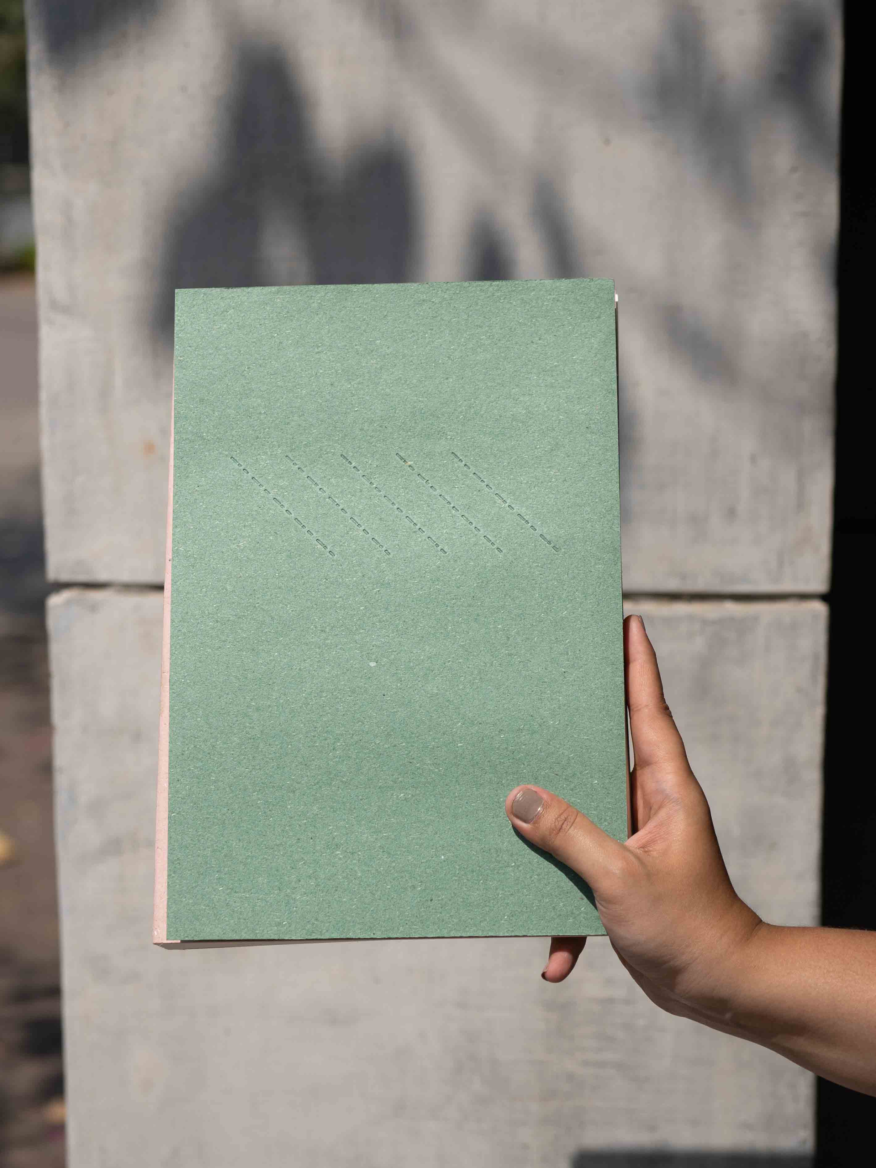 Debossed Cover Blank Notebook