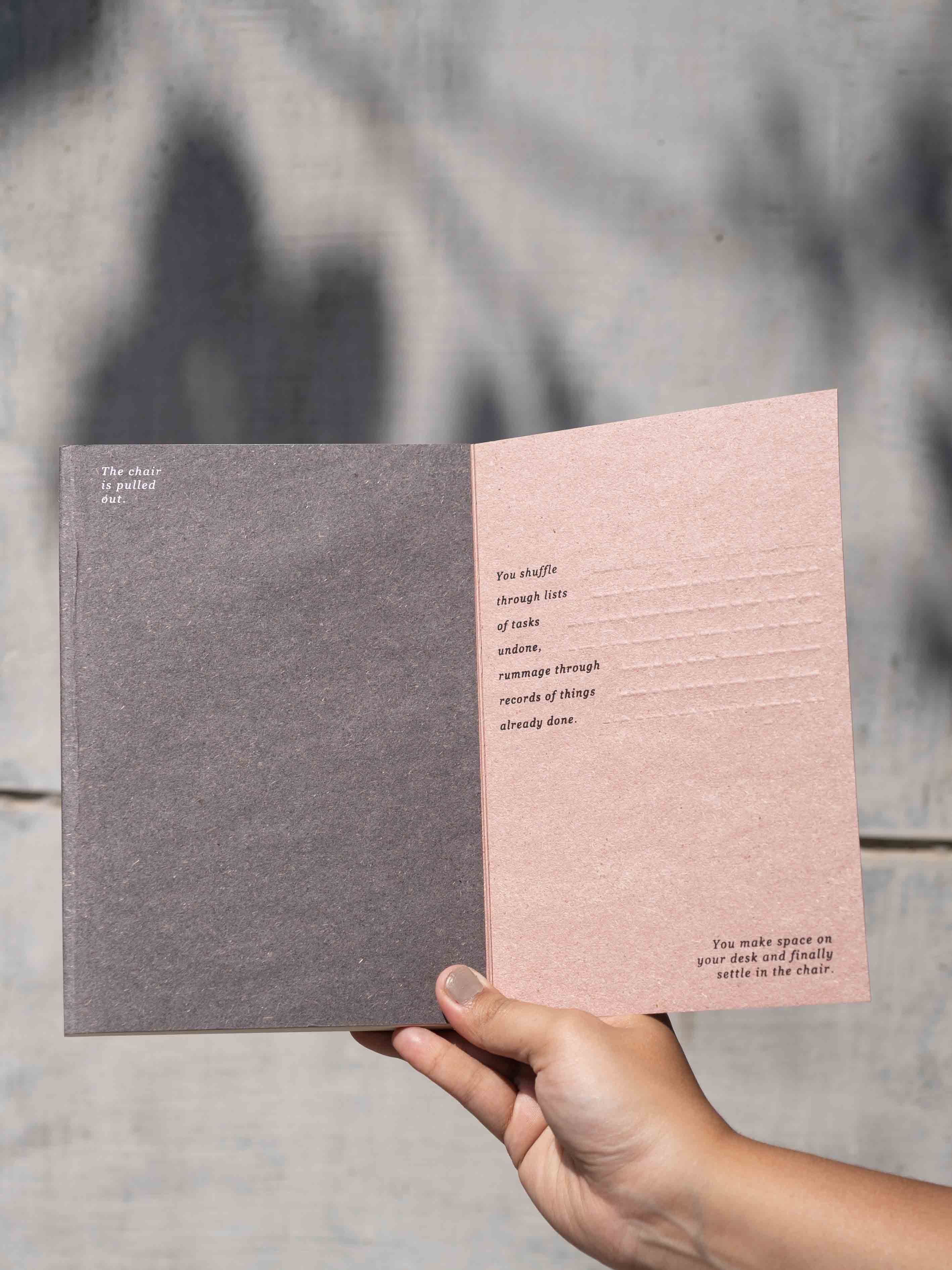 Debossed Cover Blank Notebook