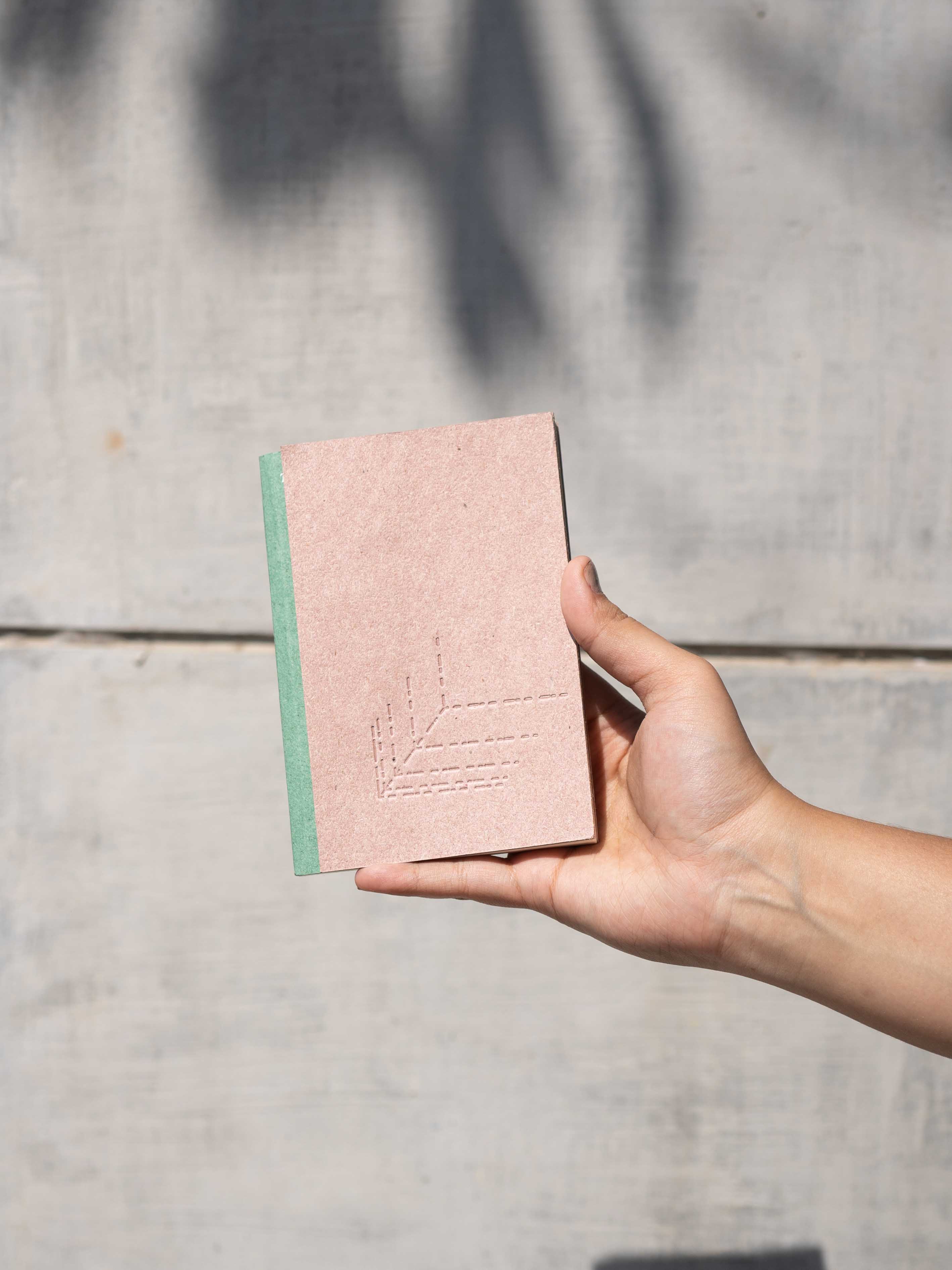 Debossed Cover Blank Notebook