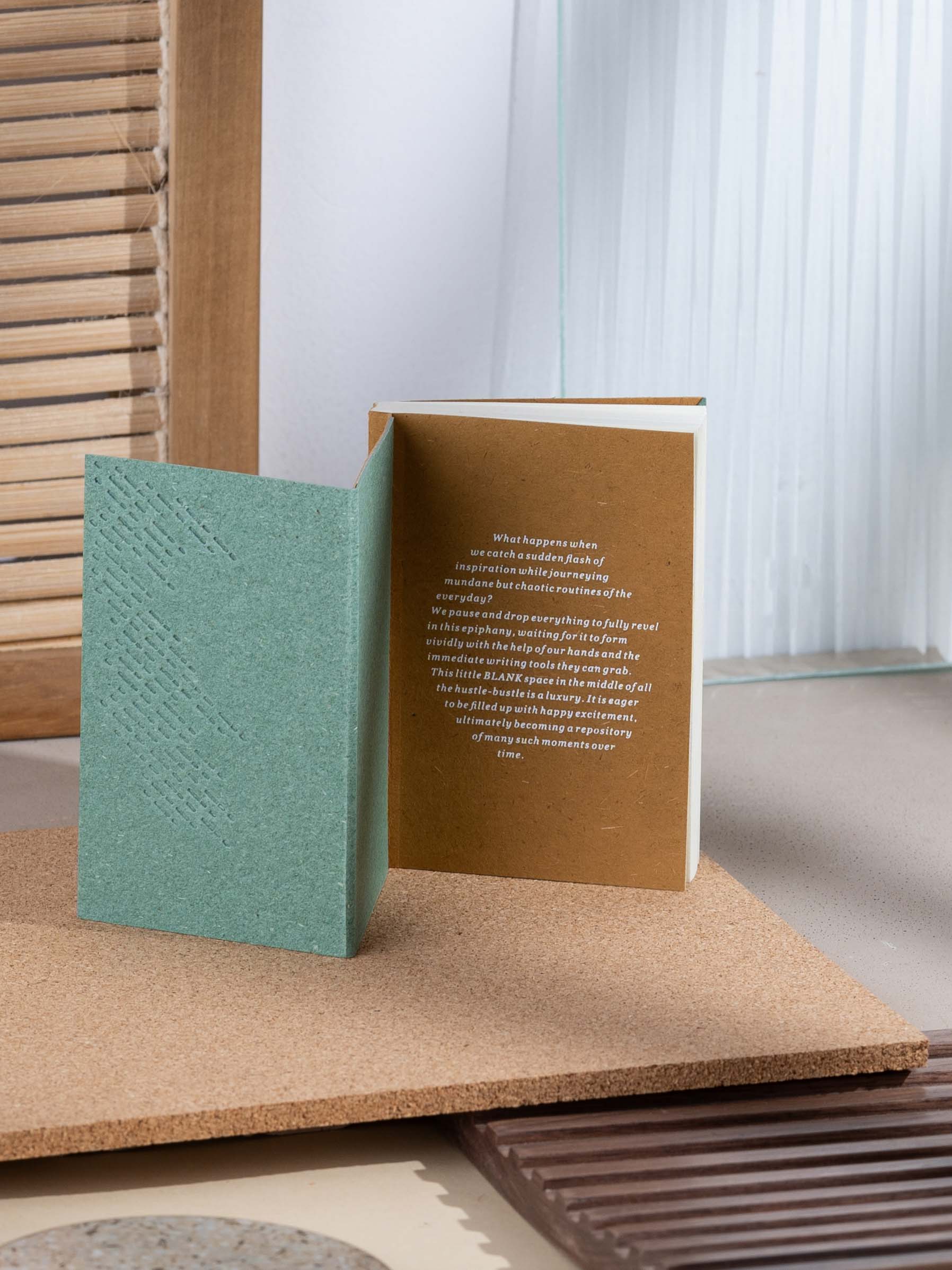 Debossed Cover Blank Notebook